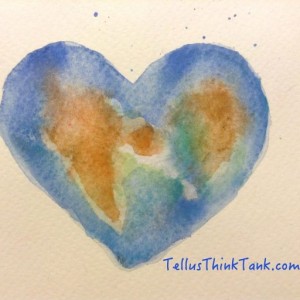 Painting by Liv Höckert - for Tellus Think Tank - for a sustainable future