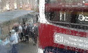 Drizzling rain on Princess Street, Edinburgh. Photo: AnnVixen