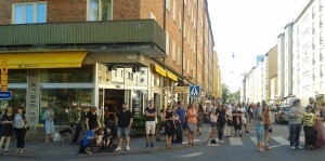 Skånegatan in Stockholm was made into a pedestrian area during the summer of 2015. Photo: AnnVixen
