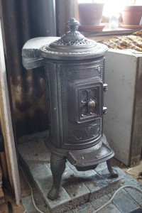 One of the beautiful wood stoves in the Tiny Homes on wheels. This specific one is not used for cooking. Photo: Agata Mazgaj